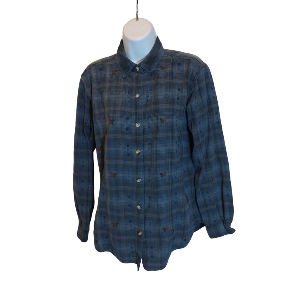 Women's Donnkenny Long Sleeve Button Up Blouse RN31691 Sz. M - Picture 6 of 7